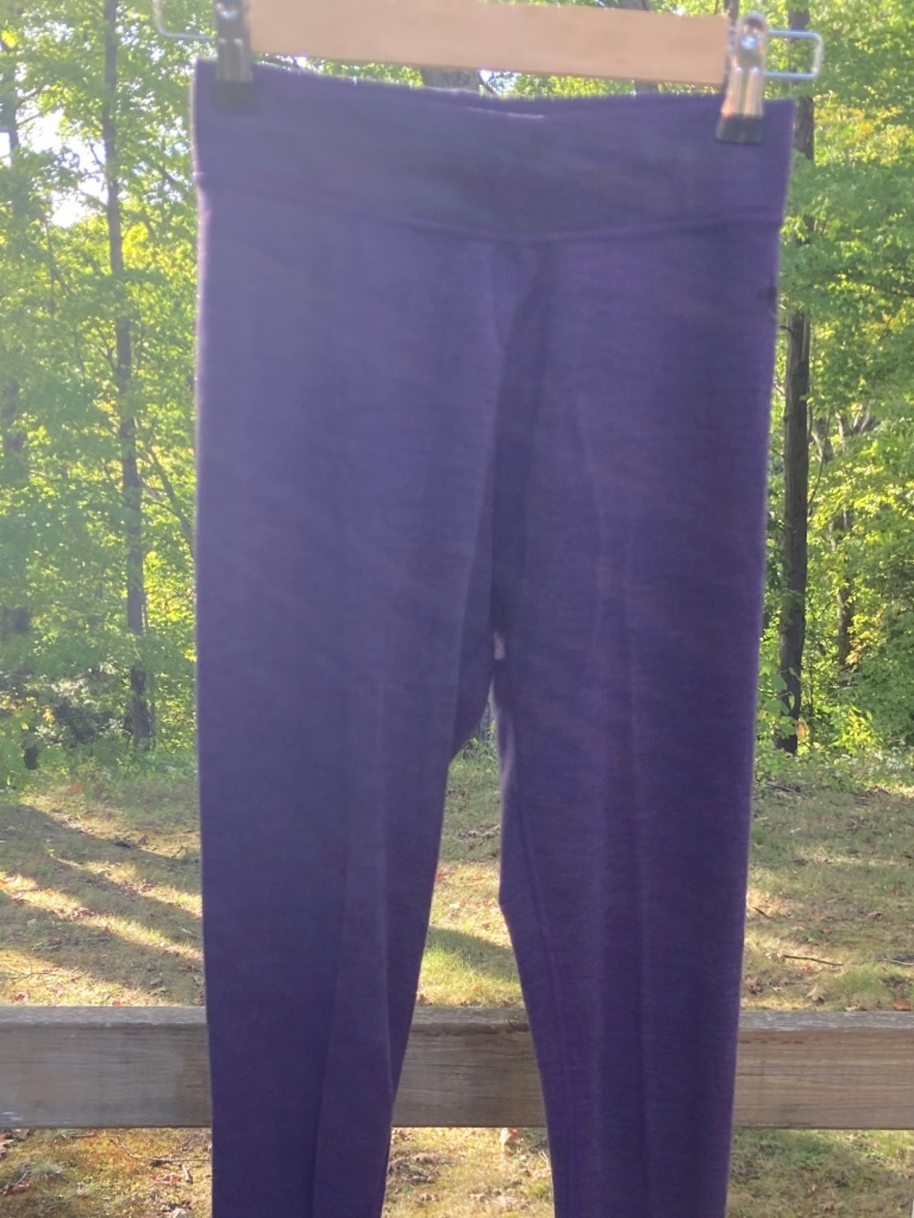 Smart Wool Merino Base Layer Leggings / Purple / XS